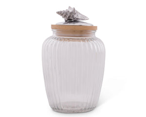 Arthur Court Sea and Shore Shell Glass Canister