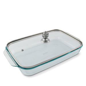 Arthur Court Western Frontier Classic Lid with Pyrex 3 quart Baking Dish