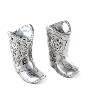 Arthur Court Western Frontier Cowboy Boot Salt and Pepper Set