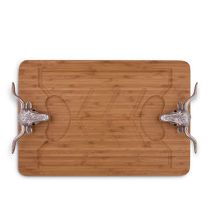 Arthur Court Western Frontier Longhorn Carving Board