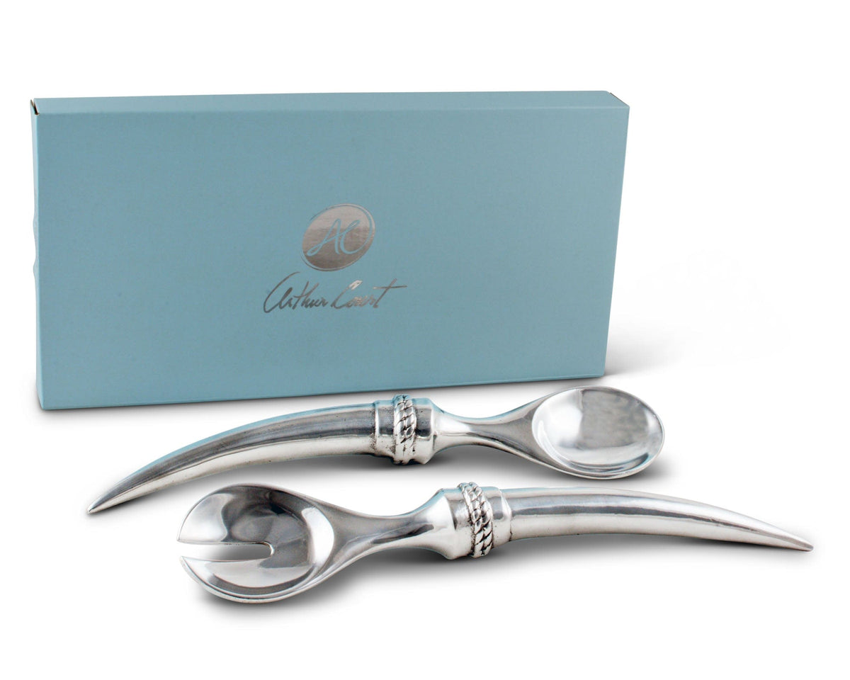 Arthur Court Western Frontier Longhorn Serving Set