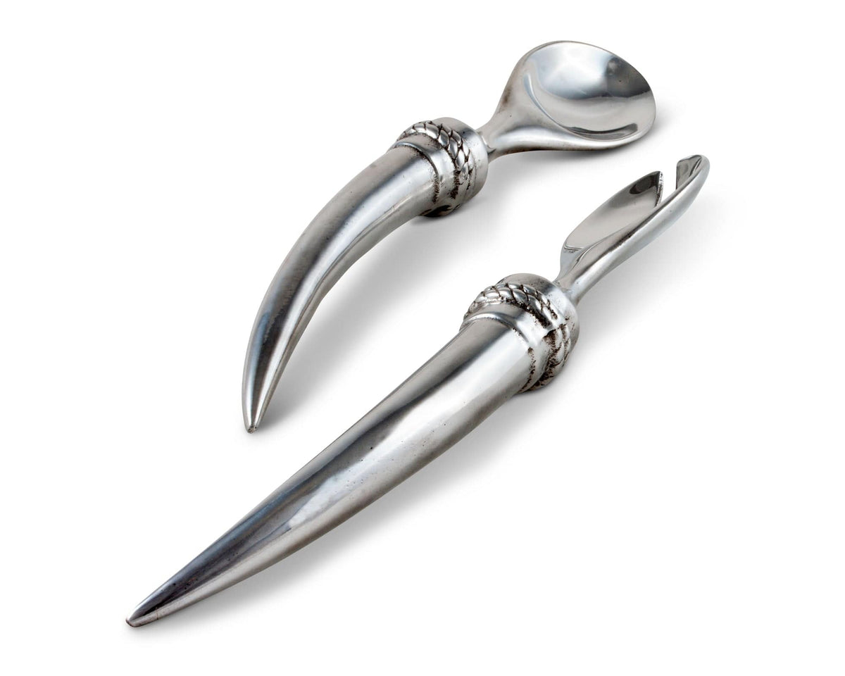 Arthur Court Western Frontier Longhorn Serving Set