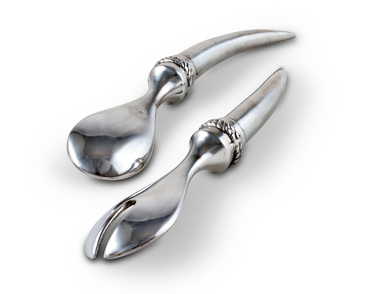 Arthur Court Western Frontier Longhorn Serving Set