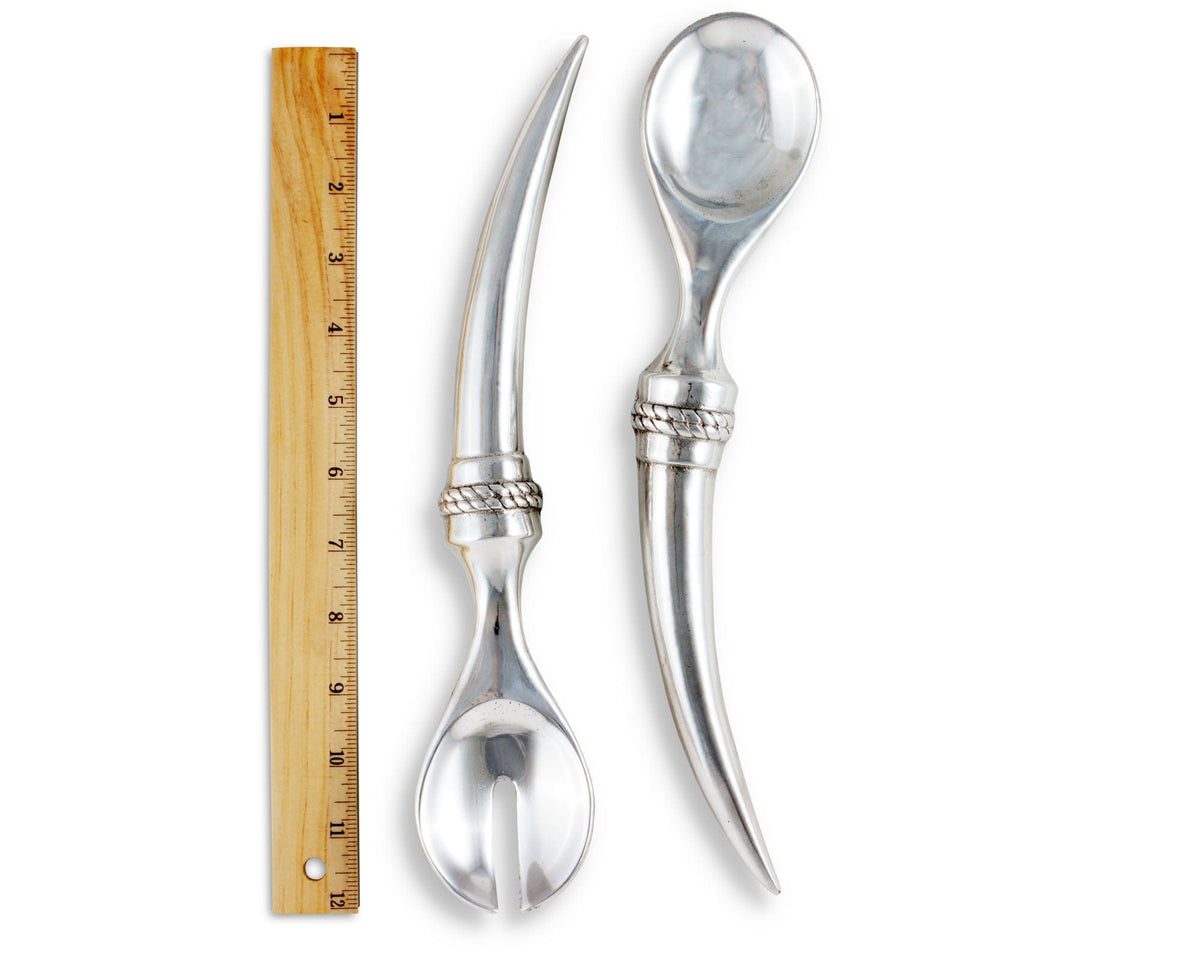 Arthur Court Western Frontier Longhorn Serving Set