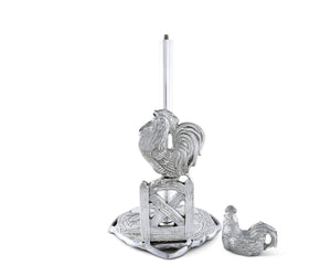 Arthur Court Western Frontier Rooster Paper Towel Holder