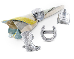 Arthur Court Western Frontier Western Napkin Rings