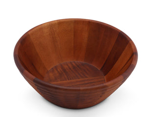 Arthur Court Wood Bowls / Boards Bee Hive Style Wooden Acacia Salad Bowl Large