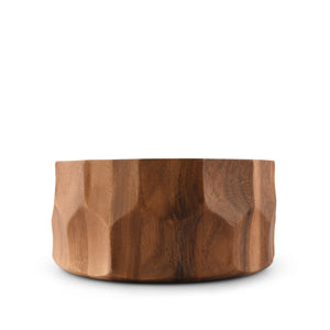 Arthur Court Wood Bowls / Boards Diamond Pattern Large Acacia  Wood Salad Bowl