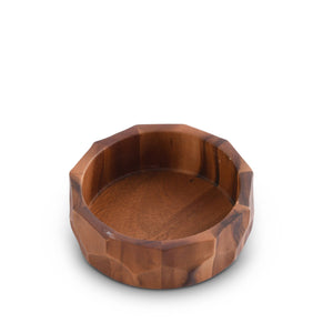 Arthur Court Wood Bowls / Boards Diamond Pattern Single Acacia  Wood Salad Bowl