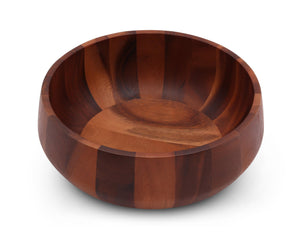 Arthur Court Wood Bowls / Boards Modern Round Acacia Wood Salad  Bowl Large